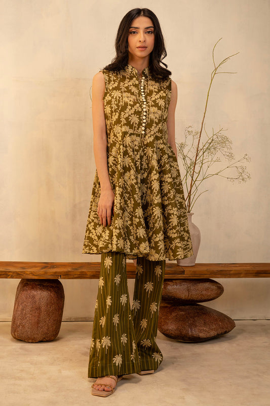 Zellbury | Unstitched 2 Piece Lawn | Shirt Shalwar - 0011