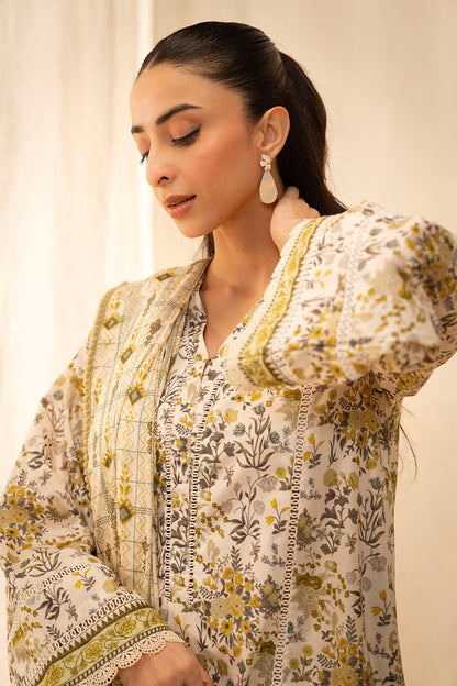 Zellbury | Unstitched 2 Piece Lawn | Shirt Dupatta - 0085 Default Title