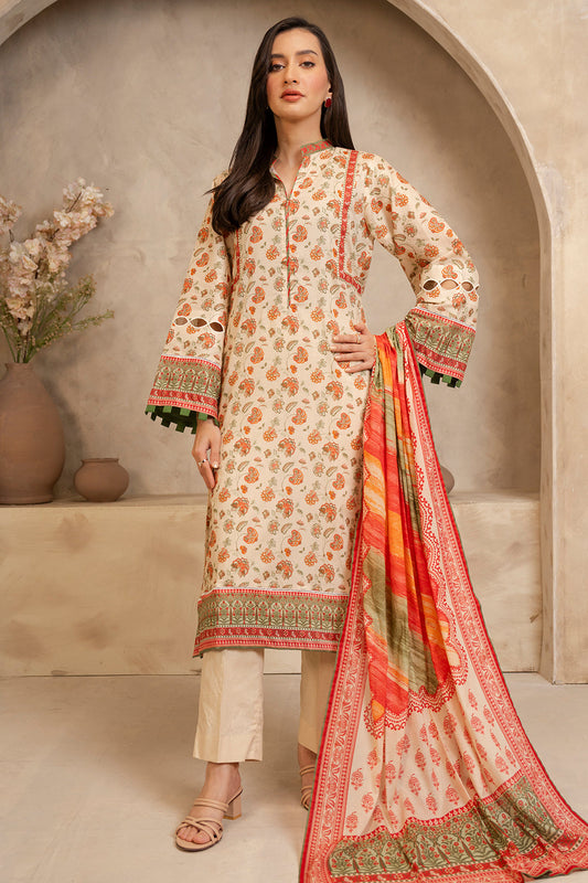 Zellbury | Unstitched 2 Piece Lawn | Shirt Dupatta - 0086