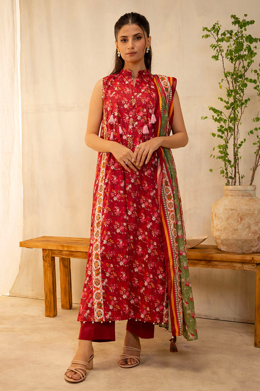 Zellbury | Unstitched 2 Piece Lawn | Shirt Dupatta - 0087