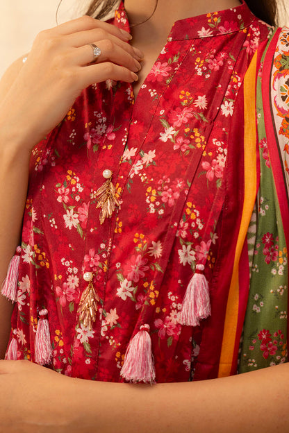 Zellbury | Unstitched 2 Piece Lawn | Shirt Dupatta - 0087