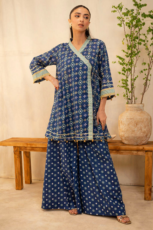 Zellbury | Unstitched 2 Piece Lawn | Shirt Shalwar - 0095