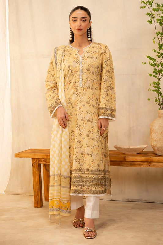 Zellbury | Unstitched 2 Piece Lawn | Shirt Dupatta - 0225