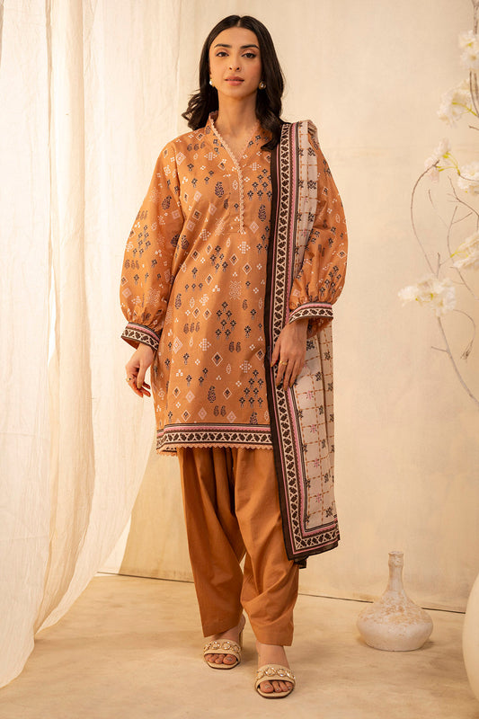 Zellbury | Unstitched 3 Piece Lawn | Shirt Shalwar Dupatta - 0047