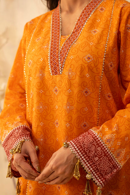 Zellbury | Unstitched 3 Piece Lawn | Shirt Shalwar Dupatta - 0115