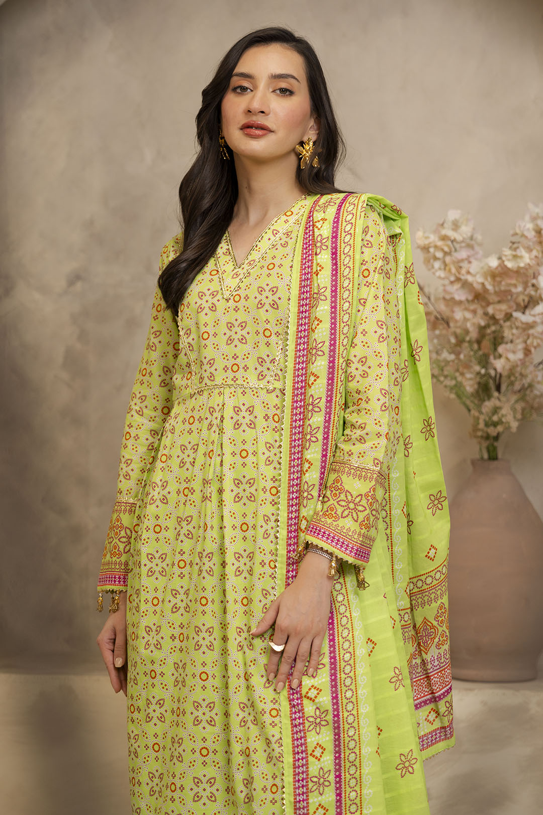 Zellbury | Unstitched 3 Piece Lawn | Shirt Shalwar Dupatta - 0121 Default Title