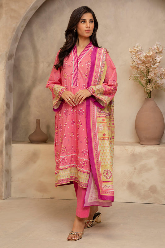 Zellbury | Unstitched 3 Piece Lawn | Shirt Shalwar Dupatta - 0122