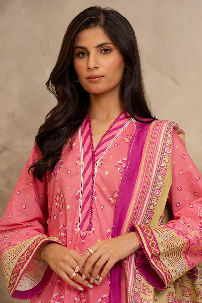 Zellbury | Unstitched 3 Piece Lawn | Shirt Shalwar Dupatta - 0122 Default Title
