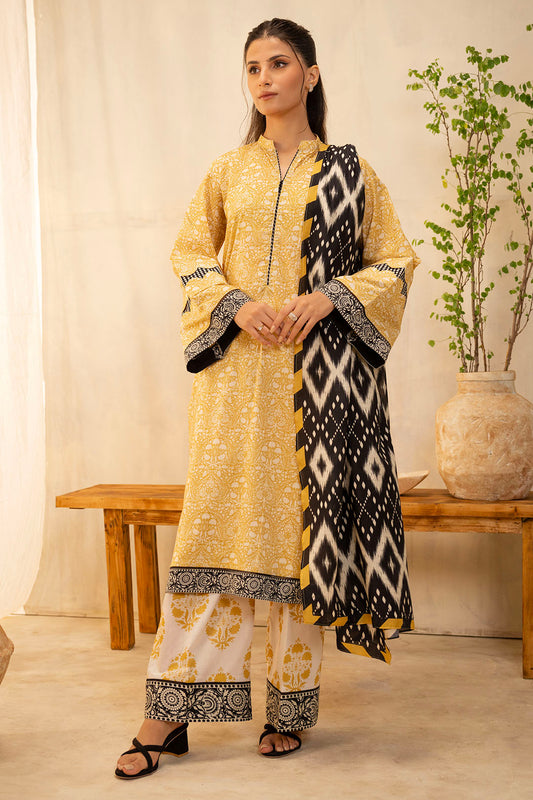 Zellbury | Unstitched 3 Piece Lawn | Shirt Shalwar Dupatta - 0130