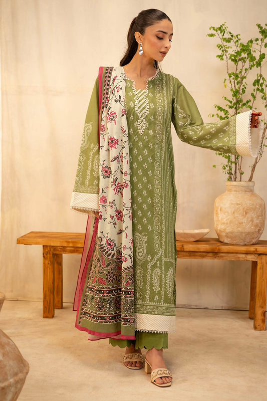 Zellbury | Unstitched 3 Piece Lawn | Shirt Shalwar Dupatta - 0134