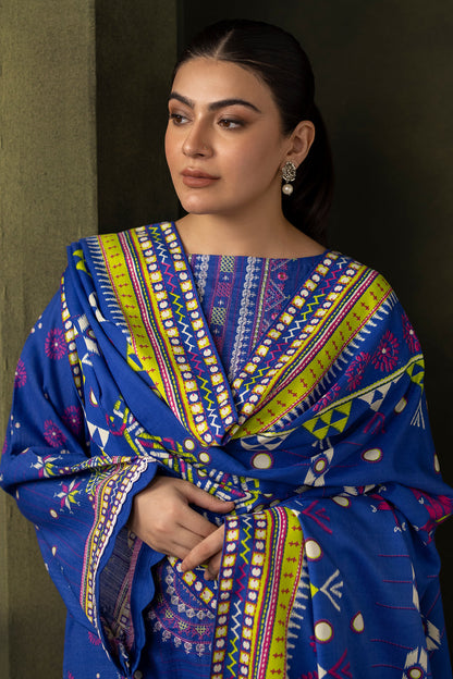 Zellbury | Unstitched 2 Piece Khaddar | Embroidered Shirt Dupatta - 0180 Default Title