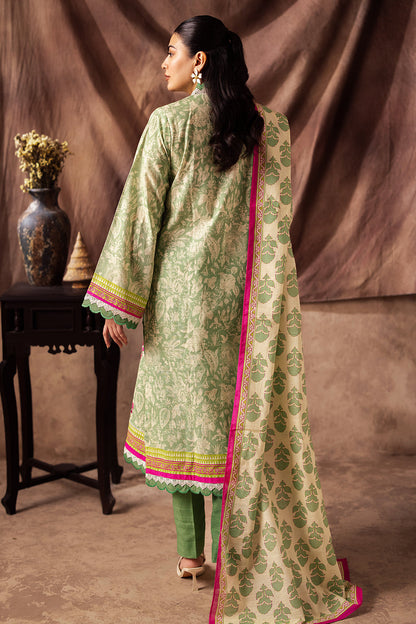 Zellbury | Unstitched 2 Piece Khaddar | Embroidered Shirt Dupatta - 0266