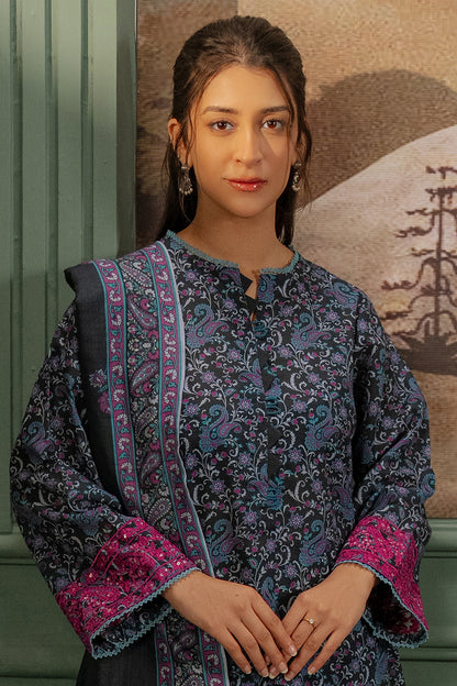 Zellbury | Unstitched 2 Piece Khaddar | Embroidered Shirt Dupatta - 0347 Default Title