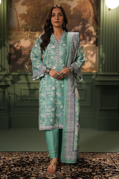 Zellbury | Unstitched 2 Piece Khaddar | Embroidered Shirt Dupatta - 0351