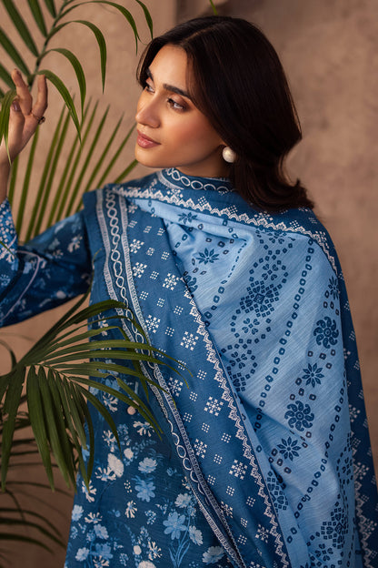Zellbury | Unstitched 3 Piece Khaddar | Embroidered Shirt Shalwar Dupatta - 0226 Default Title