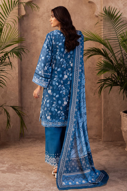 Zellbury | Unstitched 3 Piece Khaddar | Embroidered Shirt Shalwar Dupatta - 0226