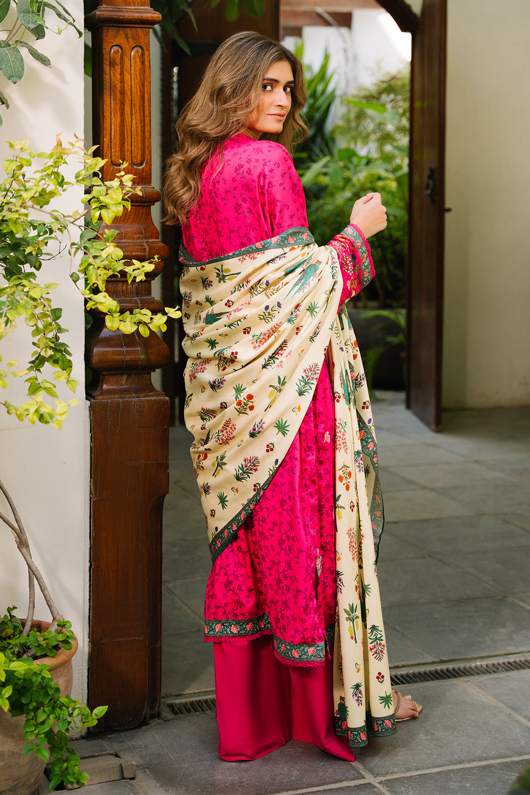 Zellbury | Unstitched 3 Piece Viscose | Embroidered Shirt Shalwar Dupatta - 0227