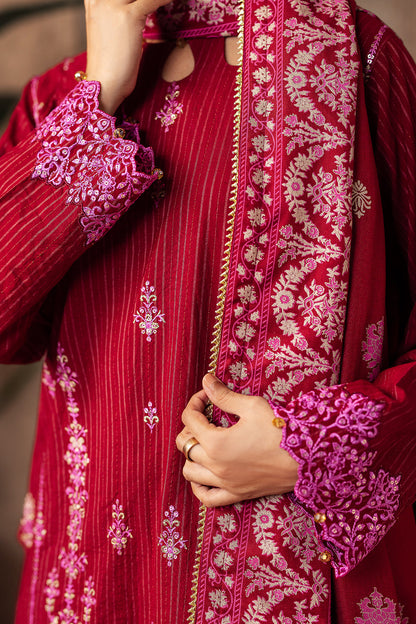 Zellbury | Unstitched 3 Piece Khaddar | Embroidered Shirt Shalwar Shawl - 0231