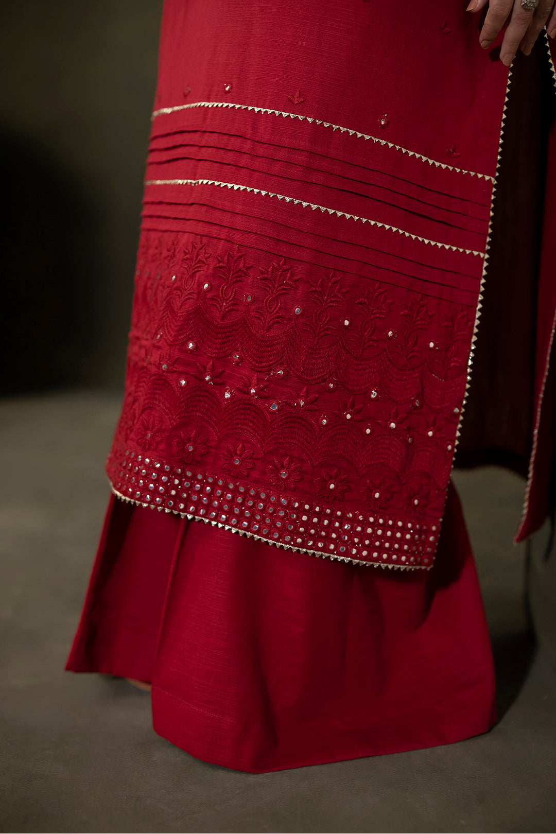 Zellbury | Unstitched 3 Piece Khaddar | Embroidered Shirt Shalwar Dupatta - 0238