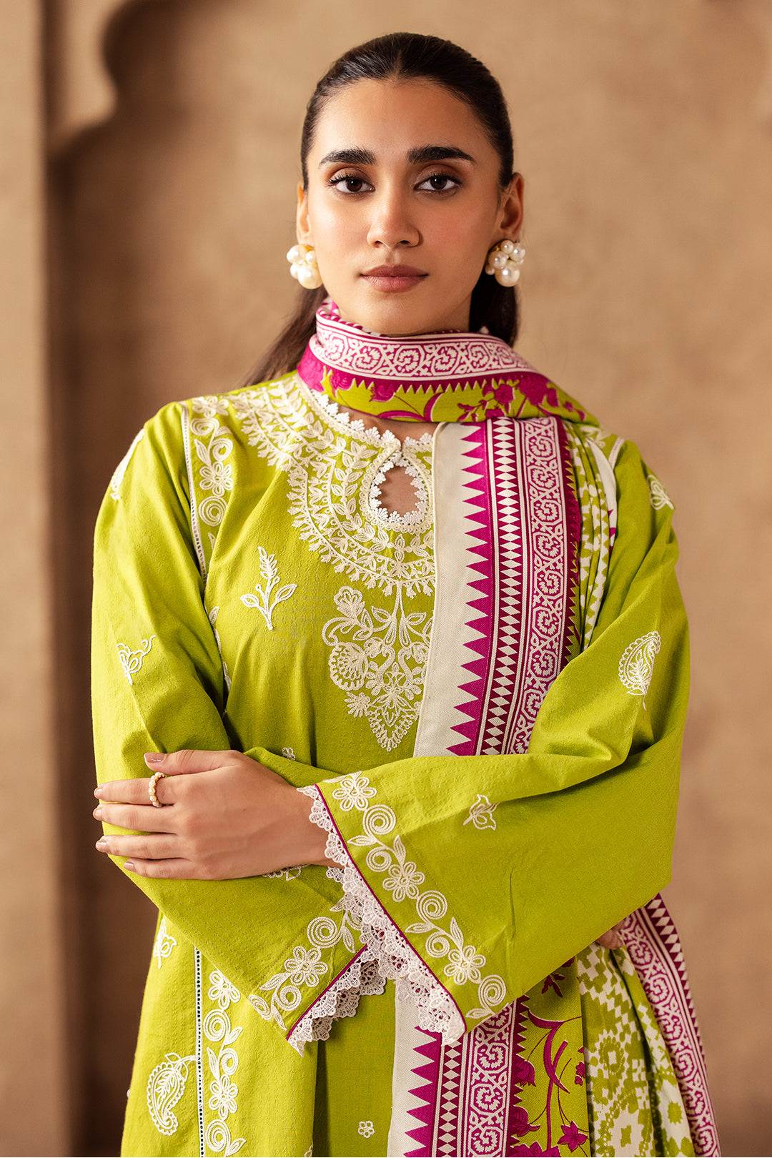 Zellbury | Unstitched 3 Piece Khaddar | Embroidered Shirt Shalwar Shawl - 0316 Default Title