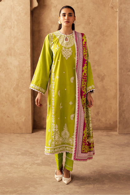Zellbury | Unstitched 3 Piece Khaddar | Embroidered Shirt Shalwar Shawl - 0316