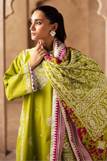 Zellbury | Unstitched 3 Piece Khaddar | Embroidered Shirt Shalwar Shawl - 0316