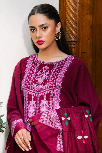 Zellbury | Unstitched 3 Piece Khaddar | Embroidered Shirt Shalwar Dupatta - 0319 Default Title
