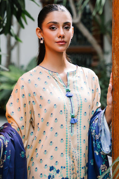 Zellbury | Unstitched 2 Piece Viscose | Shirt Dupatta - 0161 Default Title