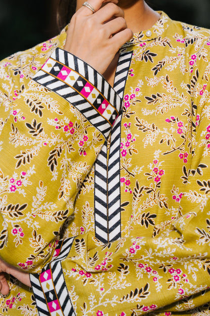 Zellbury | Unstitched 2 Piece Khaddar | Shirt Shalwar - 0164