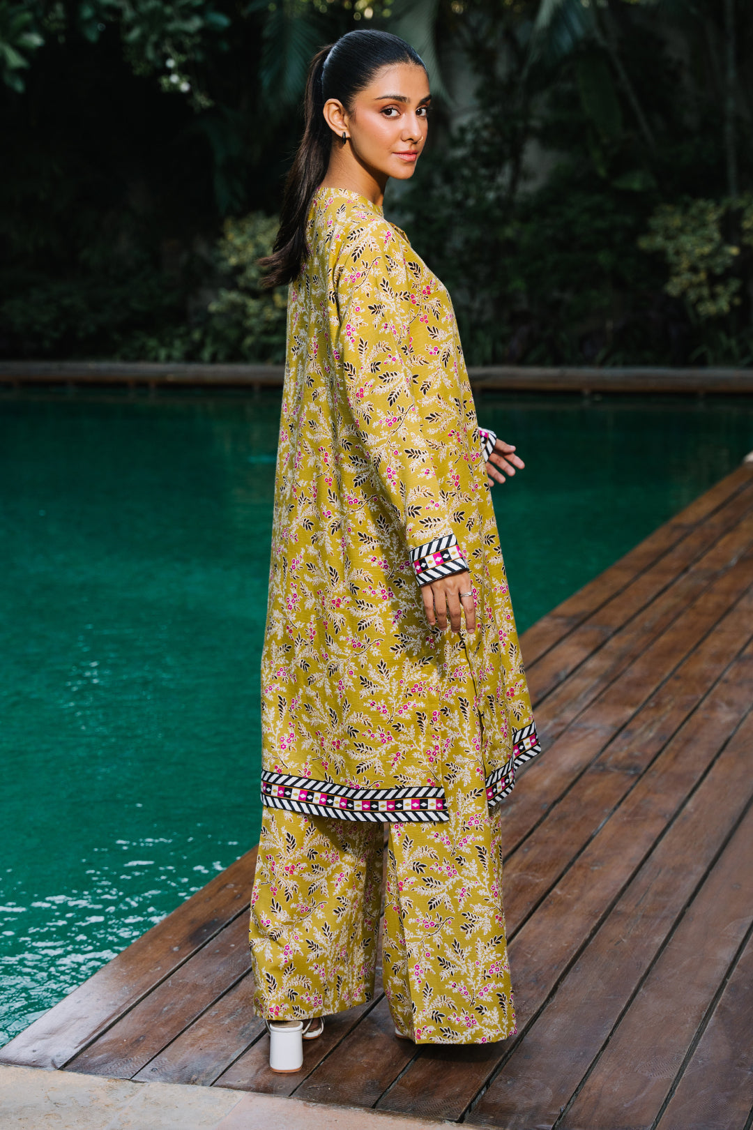 Zellbury | Unstitched 2 Piece Khaddar | Shirt Shalwar - 0164