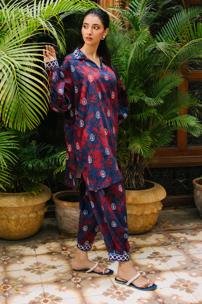 Zellbury | Unstitched 2 Piece Viscose | Shirt Shalwar - 0169