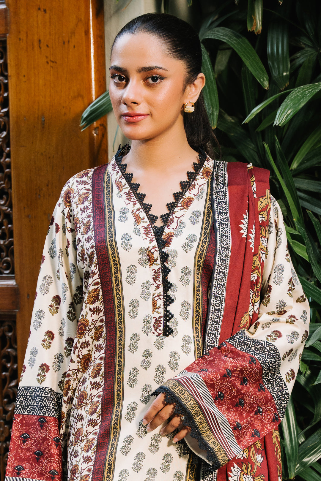 Zellbury | Unstitched 2 Piece Viscose | Shirt Dupatta - 0254 Default Title