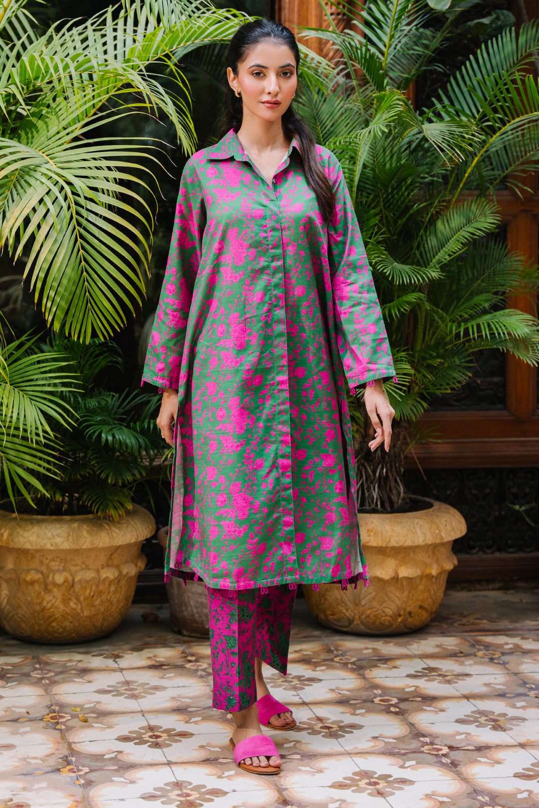 Zellbury | Unstitched 2 Piece Khaddar | Shirt Shalwar - 0258