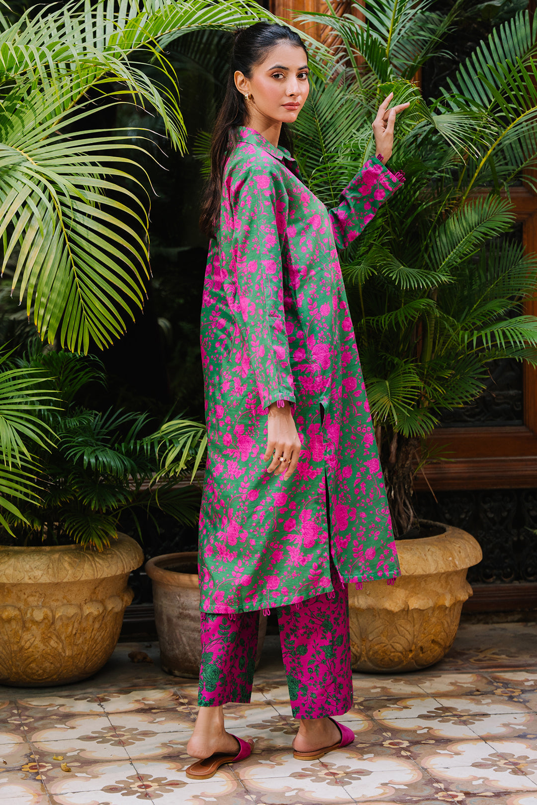 Zellbury | Unstitched 2 Piece Khaddar | Shirt Shalwar - 0258