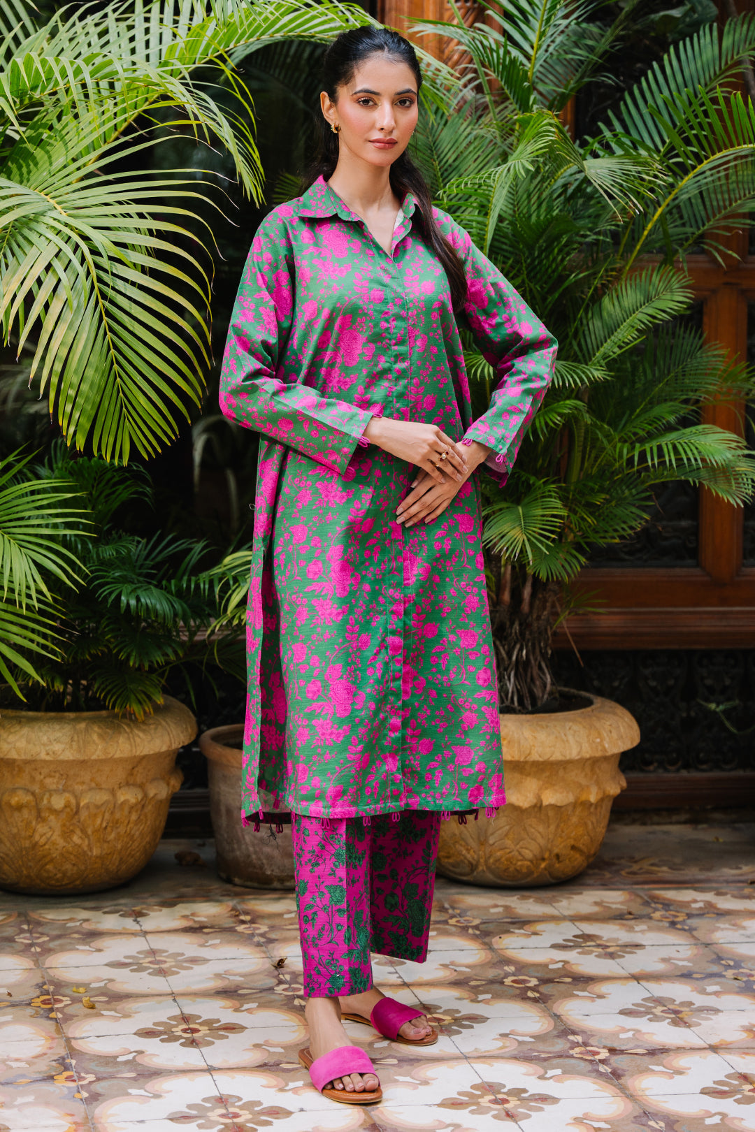 Zellbury | Unstitched 2 Piece Khaddar | Shirt Shalwar - 0258