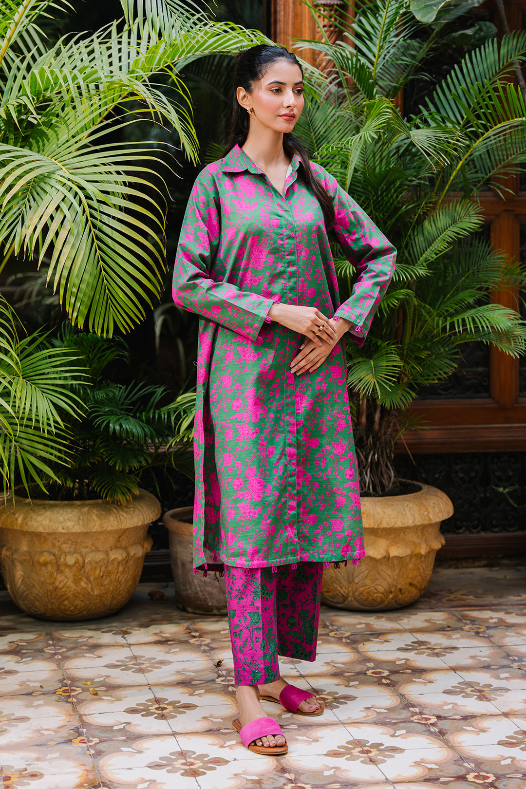 Zellbury | Unstitched 2 Piece Khaddar | Shirt Shalwar - 0258