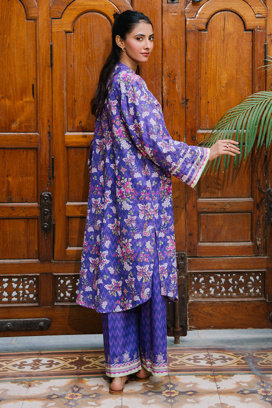 Zellbury | Unstitched 2 Piece Khaddar | Shirt Shalwar - 0259