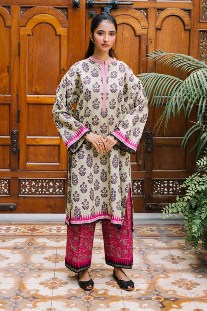 Zellbury | Unstitched 2 Piece Khaddar | Shirt Shalwar - 0260