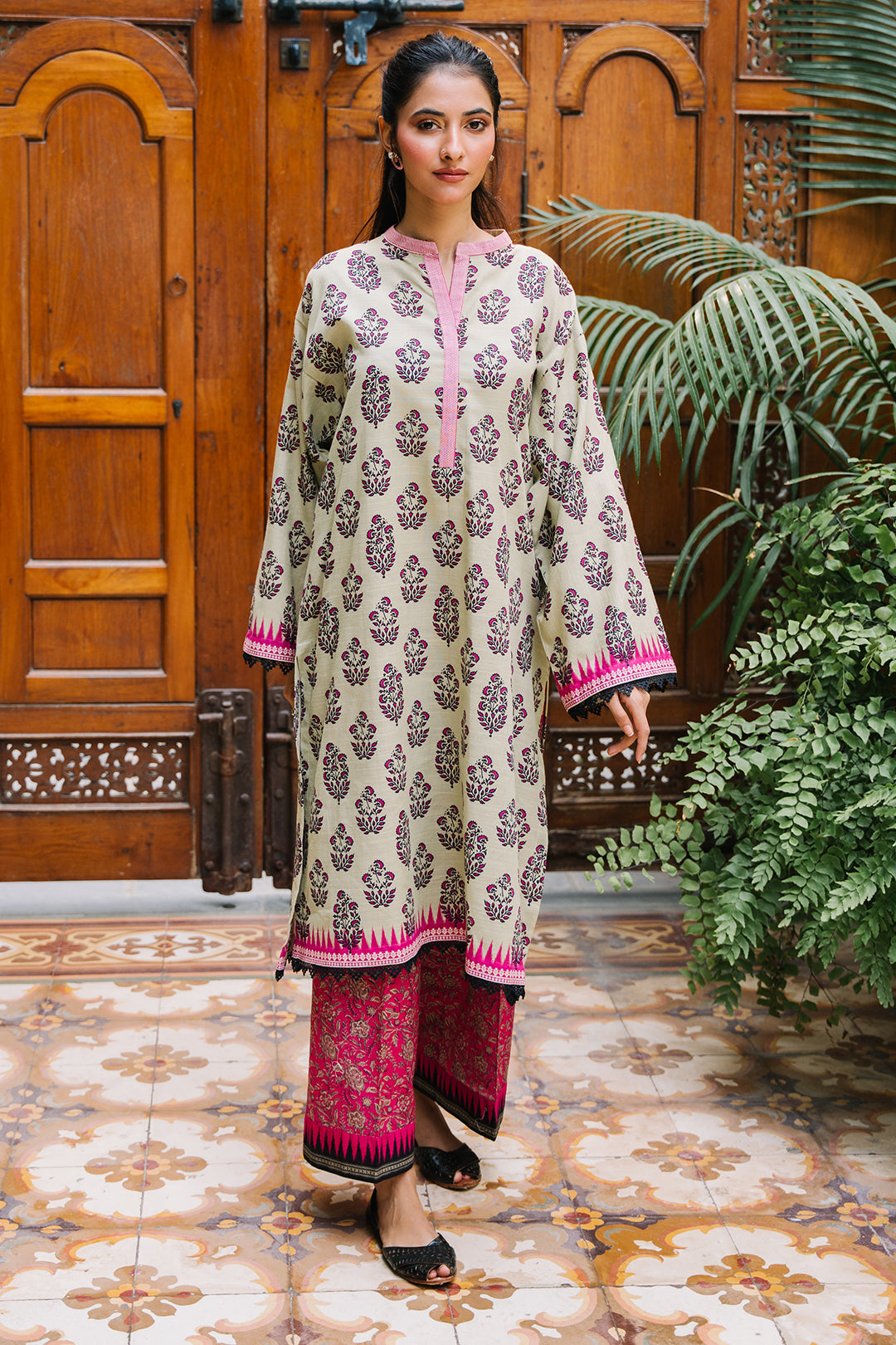 Zellbury | Unstitched 2 Piece Khaddar | Shirt Shalwar - 0260