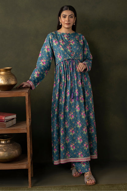 Zellbury | Unstitched 2 Piece Viscose | Shirt Shalwar - 0261