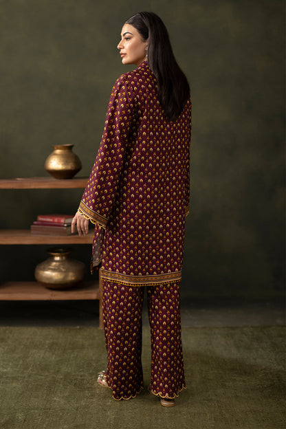 Zellbury | Unstitched 2 Piece Viscose | Shirt Shalwar - 0262