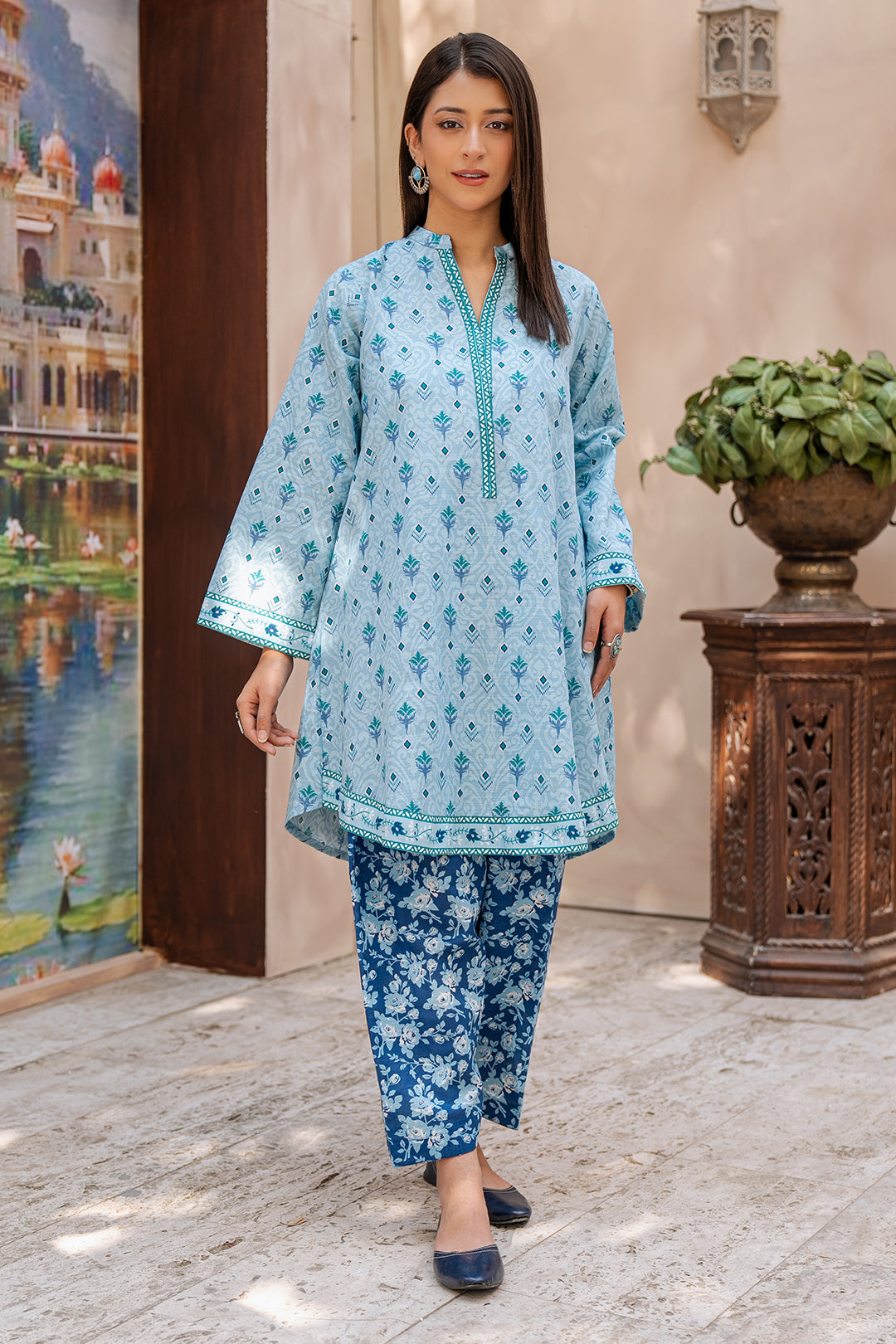 Zellbury | Unstitched 2 Piece Khaddar | Shirt Shalwar - 0337