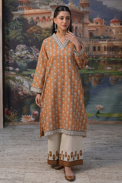 Zellbury | Unstitched 2 Piece Khaddar | Shirt Shalwar - 0339