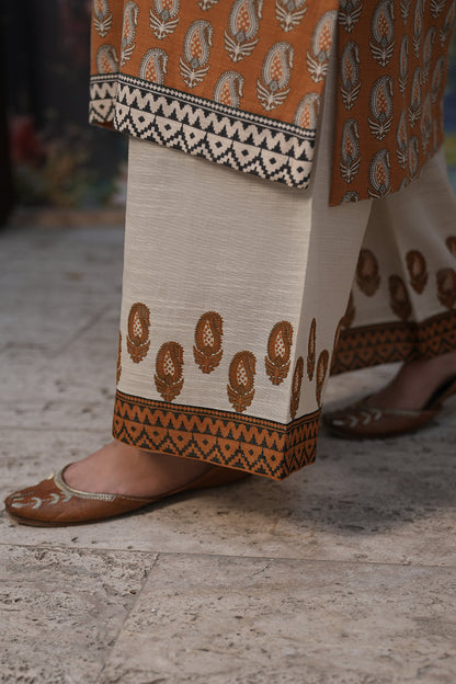 Zellbury | Unstitched 2 Piece Khaddar | Shirt Shalwar - 0339
