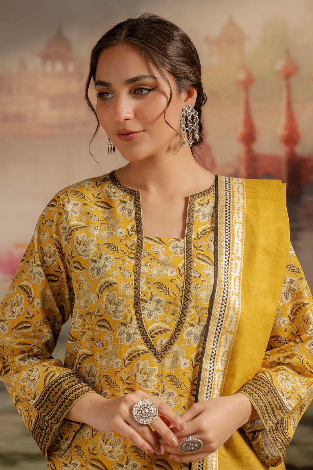Zellbury | Unstitched 2 Piece Khaddar | Shirt Dupatta - 0424 Default Title