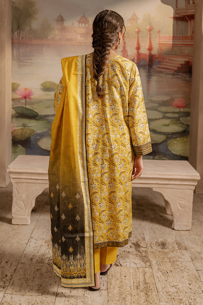 Zellbury | Unstitched 2 Piece Khaddar | Shirt Dupatta - 0424