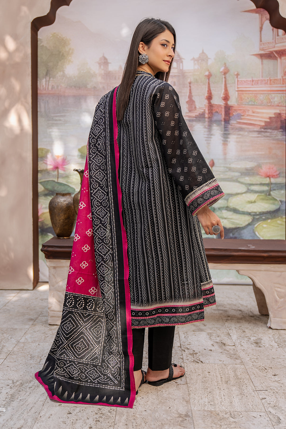 Zellbury | Unstitched 2 Piece Khaddar | Shirt Dupatta - 0428