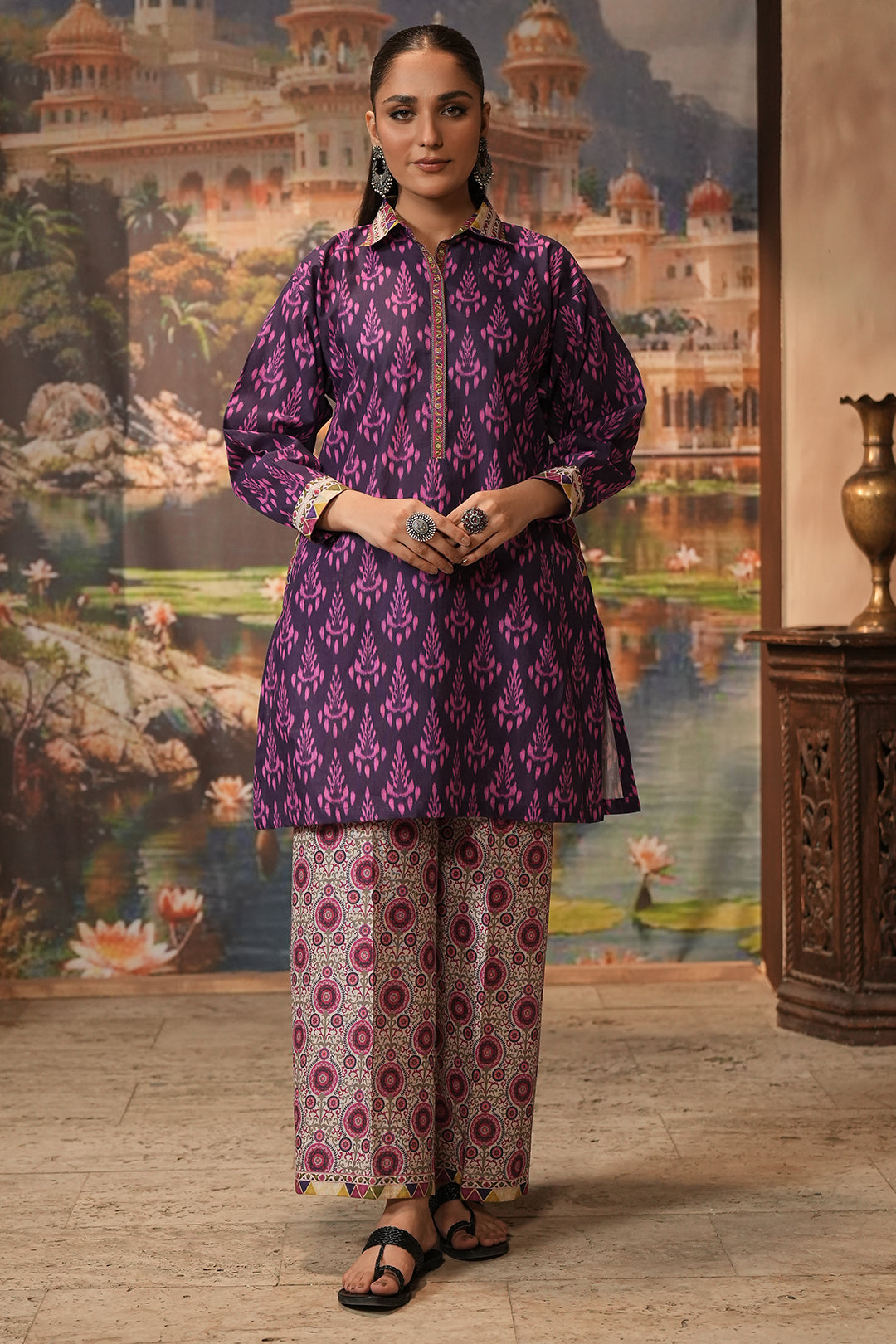 Zellbury | Unstitched 2 Piece Khaddar | Shirt Shalwar - 0431
