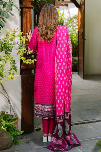 Zellbury | Unstitched 3 Piece Khaddar | Shirt Shalwar Dupatta - 0184