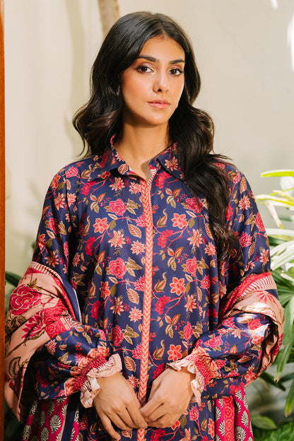 Zellbury | Unstitched 3 Piece Viscose | Shirt Shalwar Dupatta - 0187 Default Title
